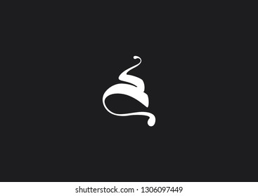 Sculpture line plastic vector icon logo