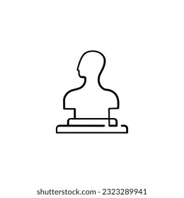 Sculpture Line Style Icon Design