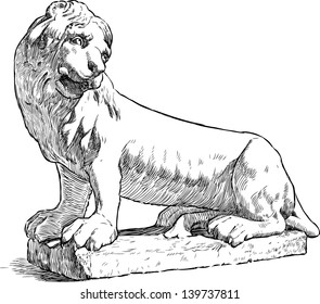 sculpture of a lion
