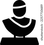 sculpture Vector illustration on a transparent background. Premium quality symmbols. Glyphs vector icons for concept and graphic design. 
