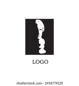 sculpture of Venus de Milo head statue vector