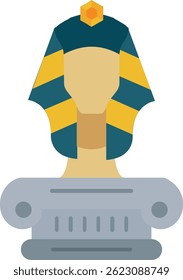 Design de ícone de vetor de linha de escultura