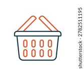 scuttle icons outline and Flat Style,transparent background