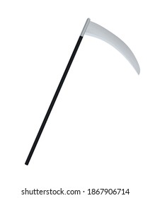 Scythe Axe Isolated Vector Illustration Stock Vector (royalty Free 