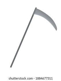 Scythe axe isolated. vector illustration