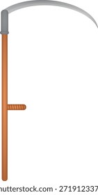Scythe hacha aislada. Ilustración vectorial