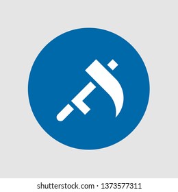  Scythe icon. Editable  Scythe icon for web or mobile.