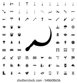 scythe icon illustration isolated vector sign symbol