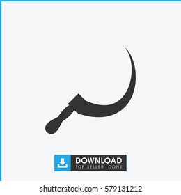 scythe icon illustration isolated vector sign symbol