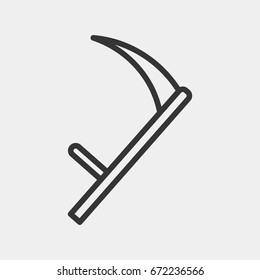 Scythe icon illustration isolated vector sign symbol