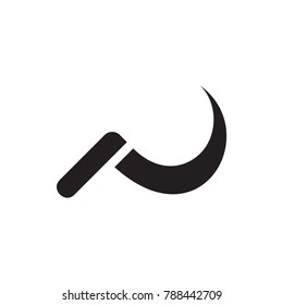 scythe icon illustration isolated vector sign symbol