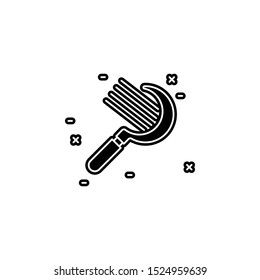 Scythe icon. Simple glyph, flat vector of agriculture icons for ui and ux, website or mobile application
