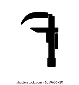 Scythe icon. Simple illustration of scythe vector icon for web