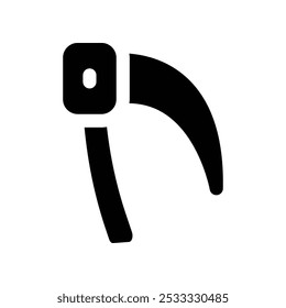 scythe icon. vector glyph icon for your website, mobile, presentation, and logo design.