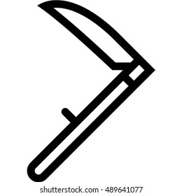 scythe outline icon
