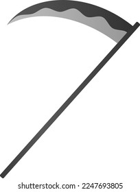 Scythe of the Reaper isolated vector illustration.