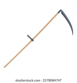 Scythe Single Vector Color Illustration