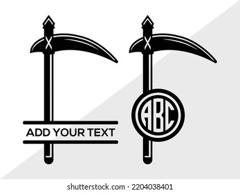Scythe SVG Printable Vector Illustration