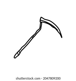 scythe as a symbol of horror