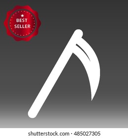 Scythe Vector Icon Illustration