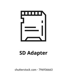 SD adapter Line icon