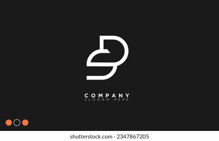 SD Alphabet letters Initial Monogram-Logo DS, S und D
