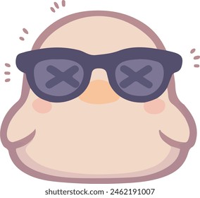 SD Anime style Sticker art_duck