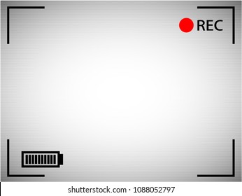 SD Camera viewfinder White background