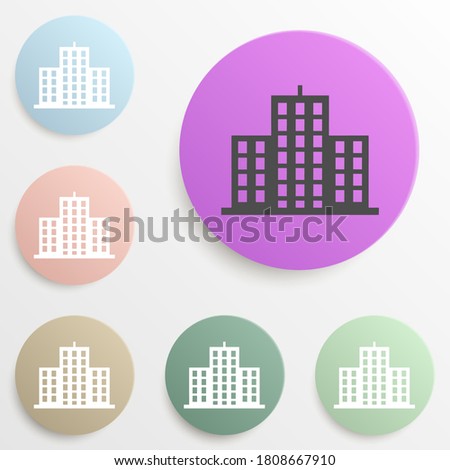 SD Card badge color set. Simple glyph, flat vector of web icons for ui and ux, website or mobile application