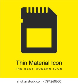 Sd card bright yellow material minimal icon or logo design