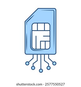 sd card electronic system isolated icon