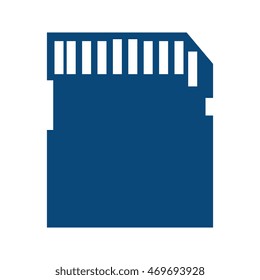sd card electronic technology secure digital device memory drive vector illustration isolated