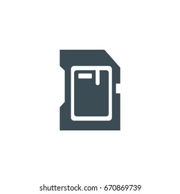 SD card icon, can be used for web and mobile design