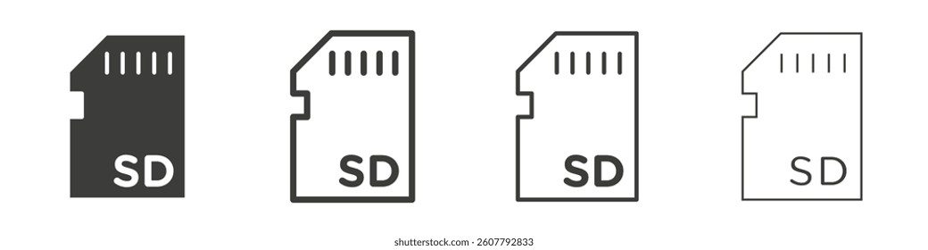 Sd card icon collection for website designs