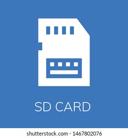  Sd card icon. Editable  Sd card icon for web or mobile.