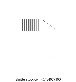 sd card icon. Element of web for mobile concept and web apps icon. Outline, thin line icon for website design and development, app development