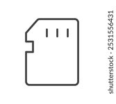 Sd card icon flat and simple set design