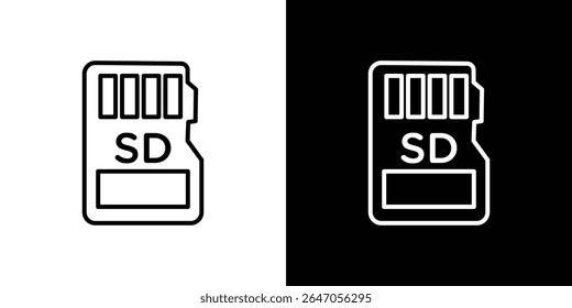 Sd card icon. Graphic Design vector icon. Ui Ux Icons
