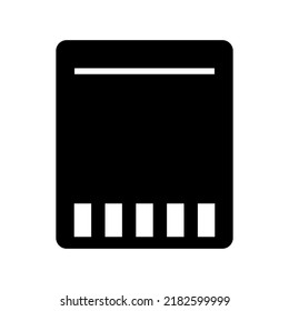 sd card icon or logo isolated sign symbol vector illustration - high quality black style vector icons
