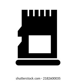 sd card icon or logo isolated sign symbol vector illustration - high quality black style vector icons
