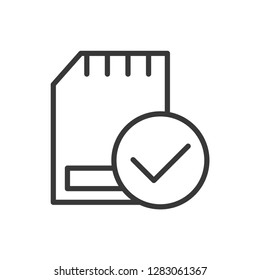 SD card icon. Memory card symbol modern, simple, vector, icon for website design, mobile app, ui. Vector Illustration