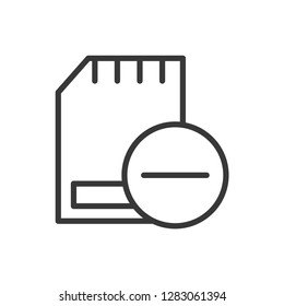 SD card icon. Memory card symbol modern, simple, vector, icon for website design, mobile app, ui. Vector Illustration