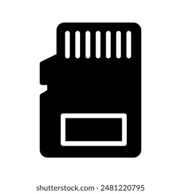 Sd Card Icon. for mobile concept and web design color editable