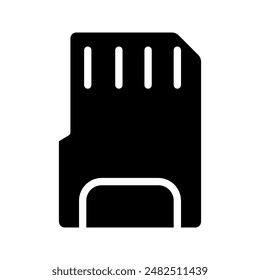 Sd Card Icon. for mobile concept and web design color editable