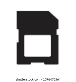 Sd Card icon in trendy flat style design. Vector graphic illustration. Memory card symbol for website design, logo, app, and ui. Pixel perfect. EPS 10.