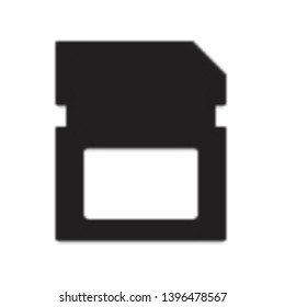 Sd Card icon in trendy flat style design. Vector graphic illustration. Memory card symbol for website design, logo, app, and ui. Pixel perfect. EPS 10.