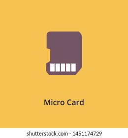 SD card icon vector. SD card vector graphic illustration