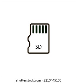 sd card icon vector illustration symbol