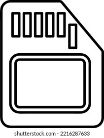 SD card icon vector illustration on white background..eps
