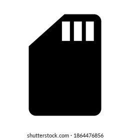 Sd card icon vector isolated on white background
